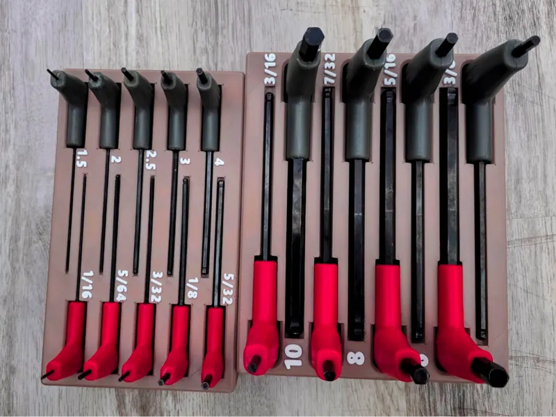 Gridfinity Pittsburgh 18pc T-Handle Hex Key Holder