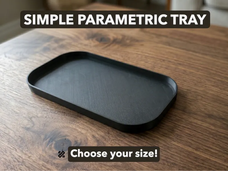 Simple parametric tray