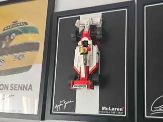 F1 MOC Mclaren MP4/4 Ayrton Senna Wall Display 