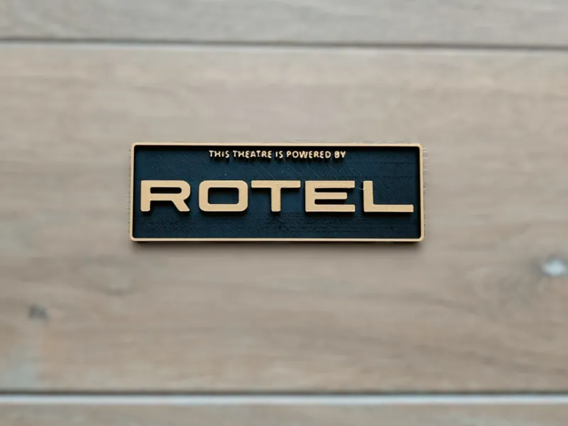 Plaque logo Rotel