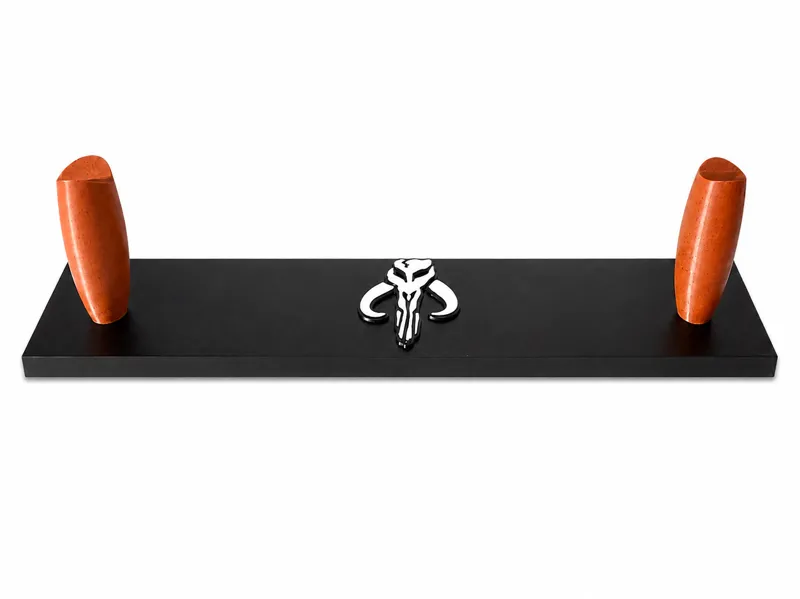 Dark Saber Stand and Mandalorian Logo