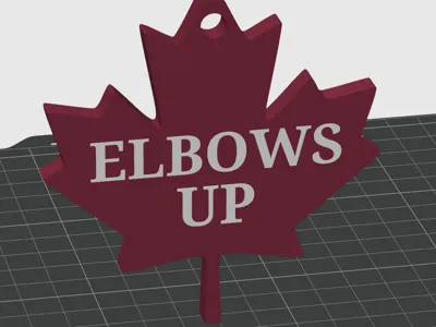 Elbows Up Maple Leaf