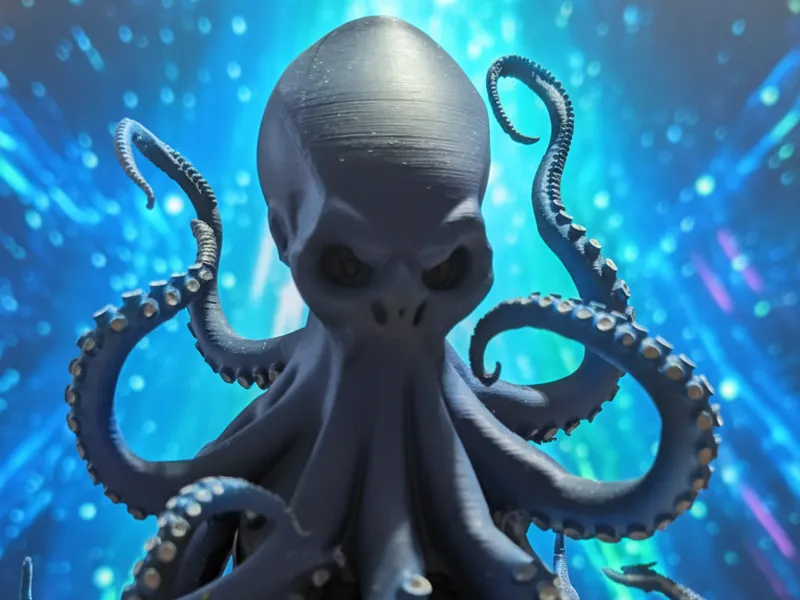 Cthulhu-Inspired Octopus Figurine