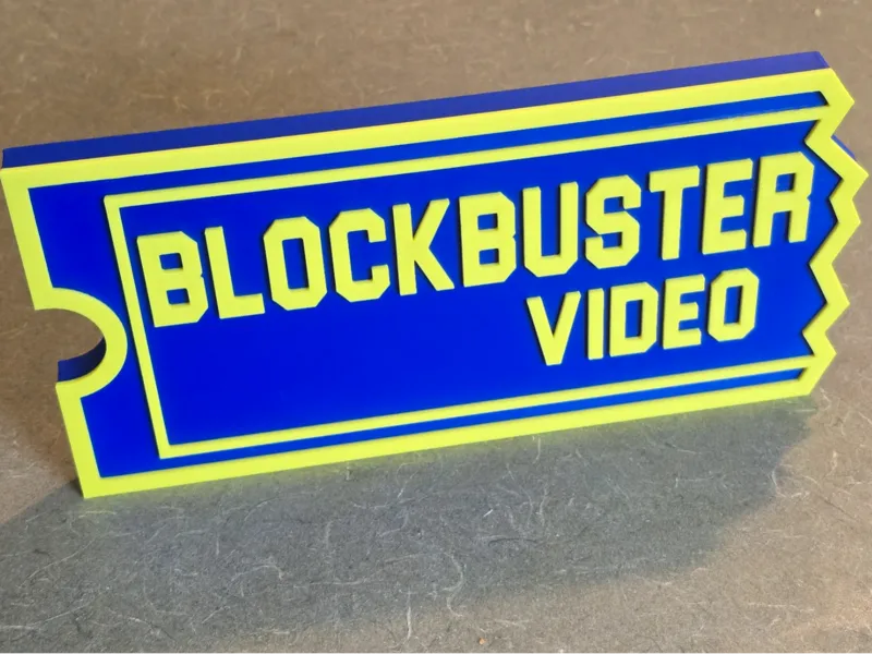 Blockbuster Video Logo Hangable Wall Art
