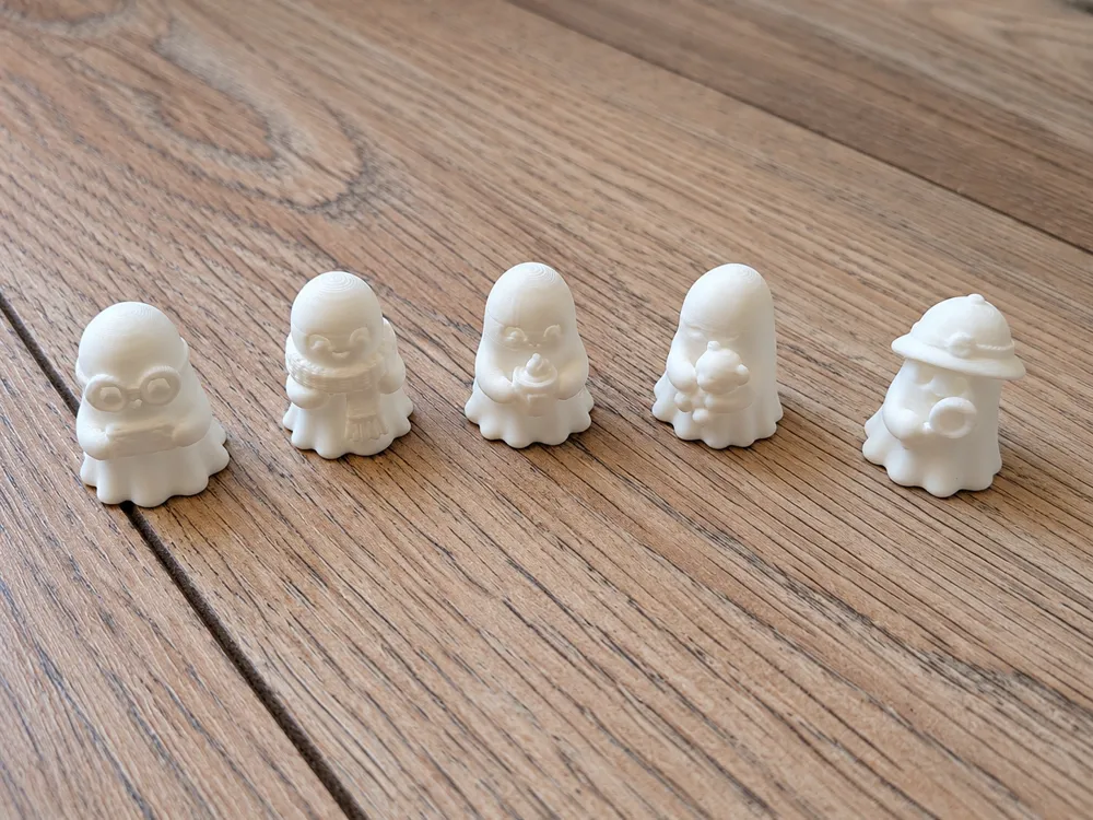 Cute Halloween ghosts | 5 cute little ghosts - Free 3D Print Model ...