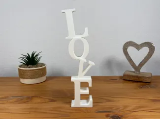 Love - Deko Aufsteller mit Schriftzug stehend
