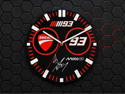 Moto GP Clock - Ducati / Marc Marquez (model 1)