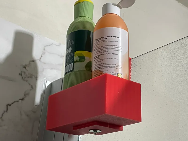 accessorio doccia per bagnoschiuma e shampo