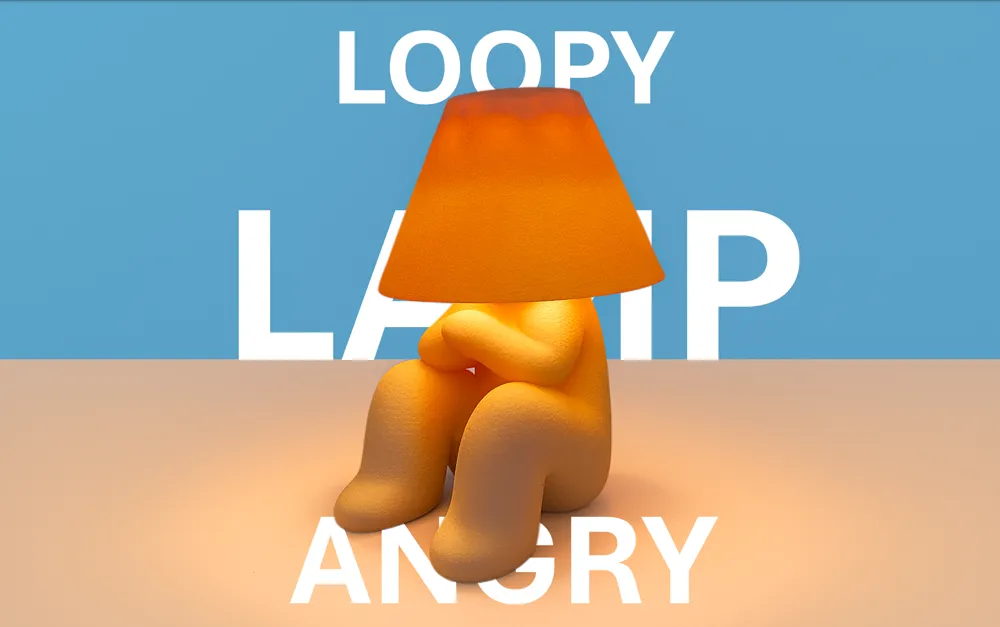 LOOPY LAMP - BOLD (LED LAMP KIT - MH001 - KC007) by 4ma Lab MakerWorld ...