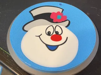 Frosty tree ornament