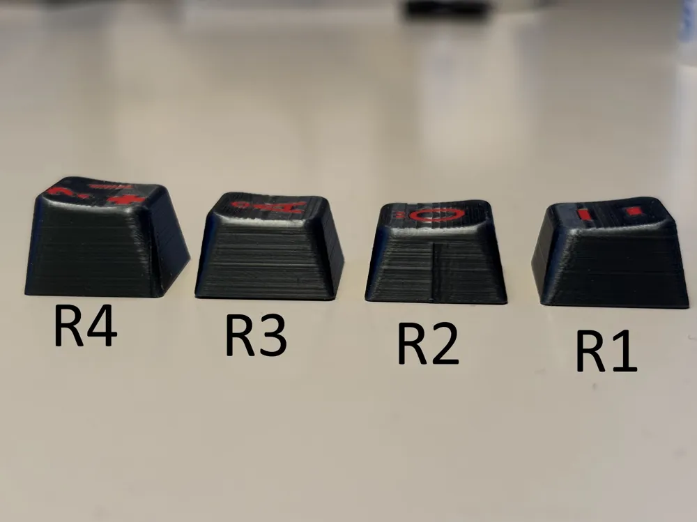R1 R2 R3 R4 Keyboard Keycaps Nordic Keycaps Cherry Mx R1-R4 - Free 3D Print Model - MakerWorld