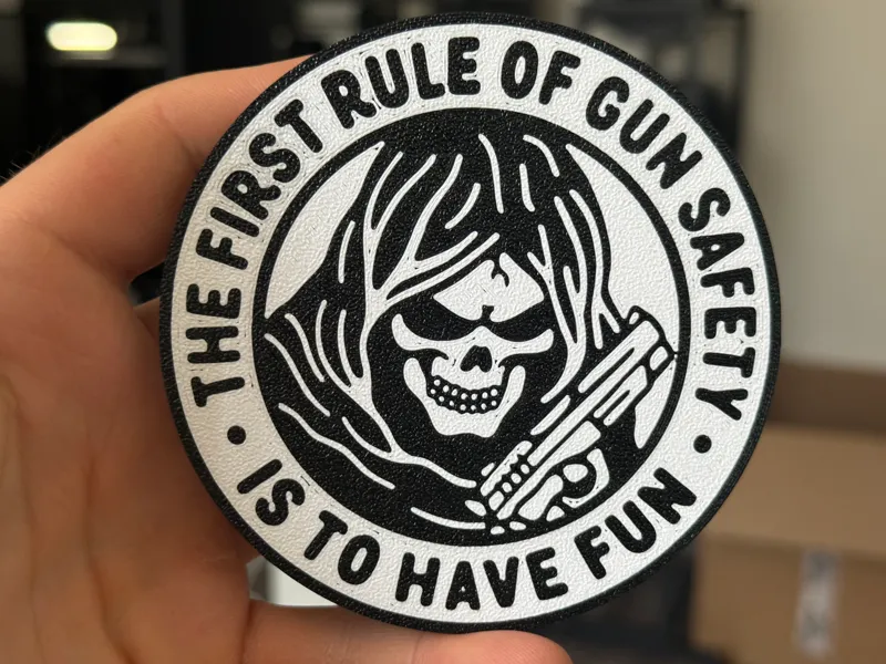 Gun Safety coaster
