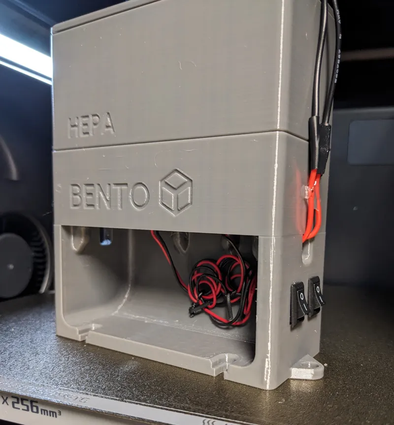BentoBox Base with switch cutouts and wire management