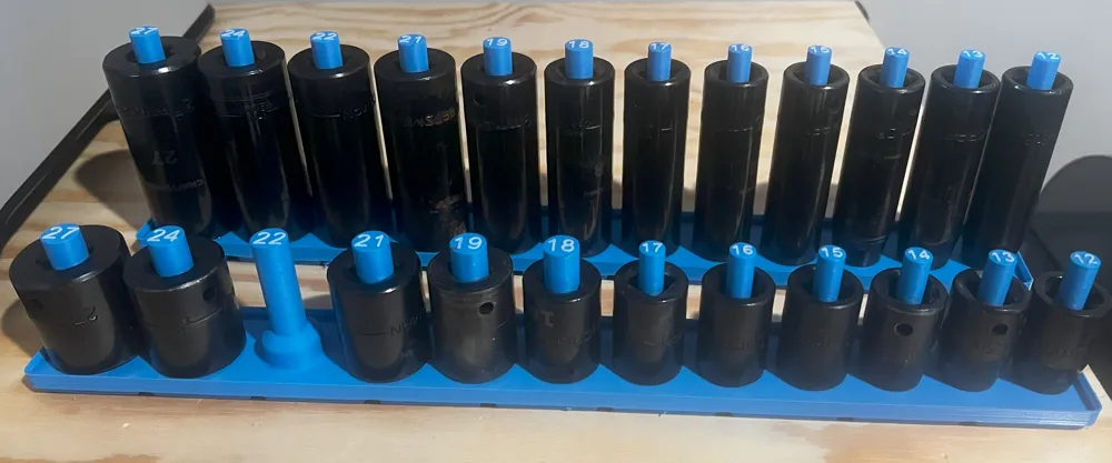 Gridfinity Metric & SAE Socket -1/2", Std & Deep by TonkerToy ...