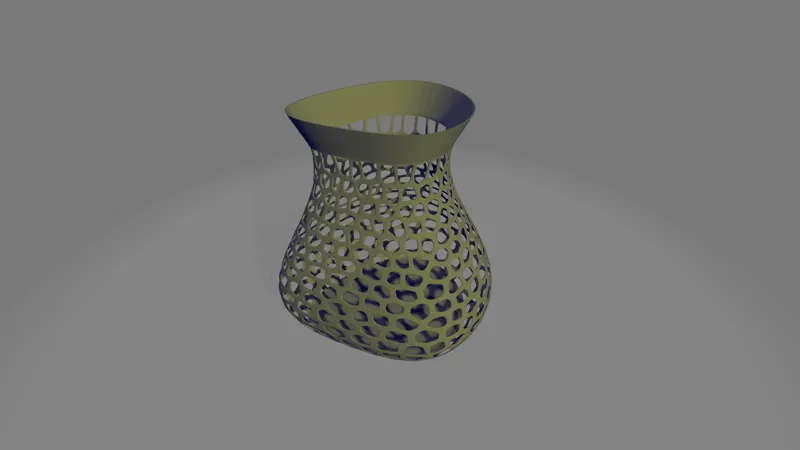 Pleasantly odd uniform voronoi vase planter