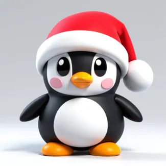 Christmas penguin