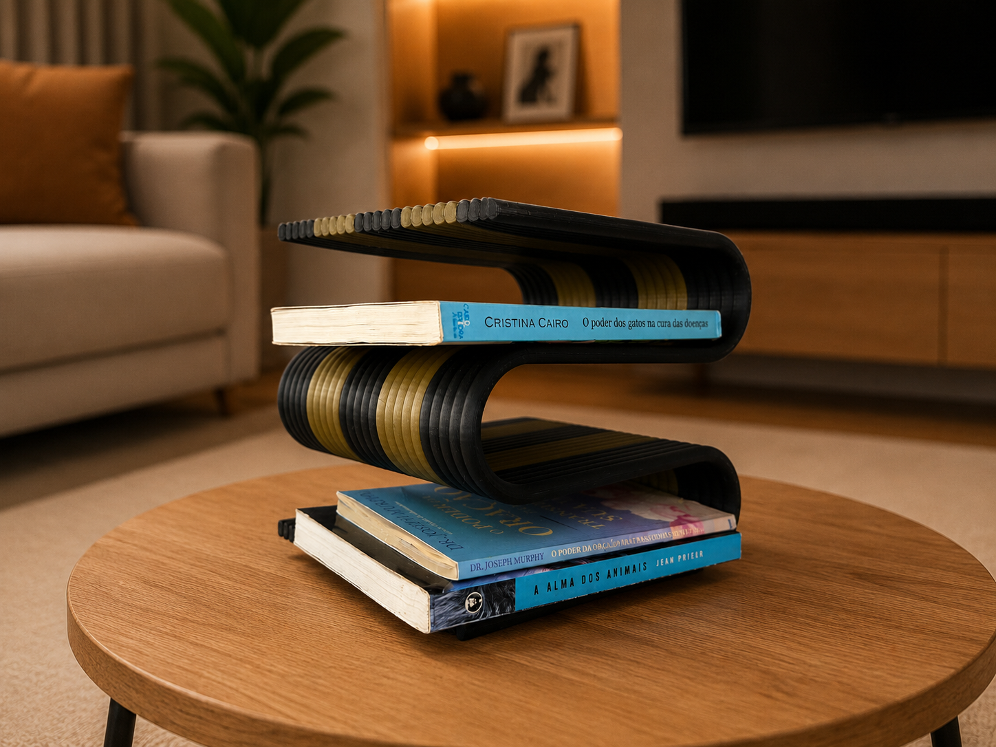 WaveShelf – Modern Book & Magazine Stand