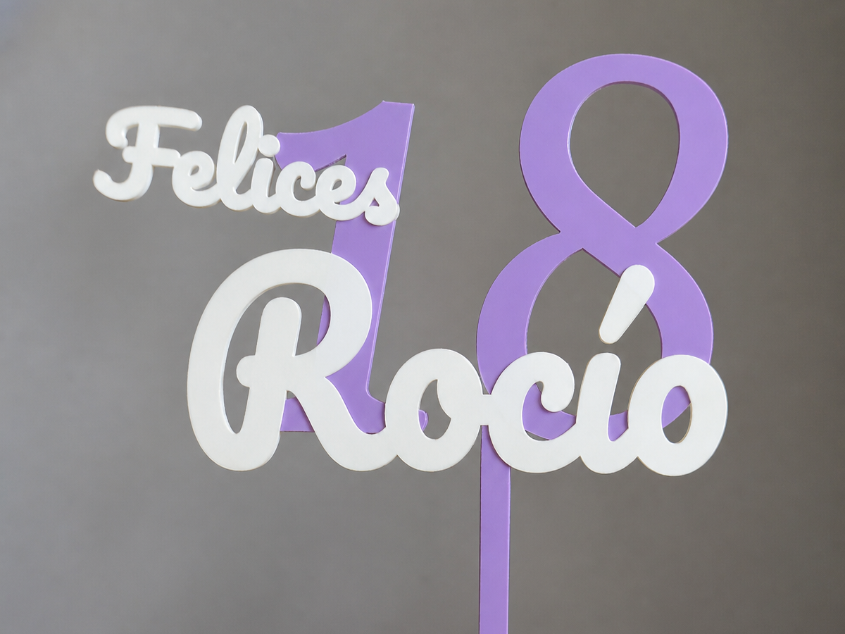 Cake Topper Personalizable