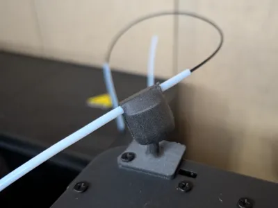 Print in place bowden swivel guide