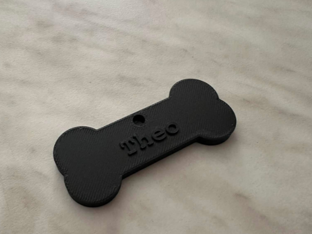 Customizable Bone Pet Tag