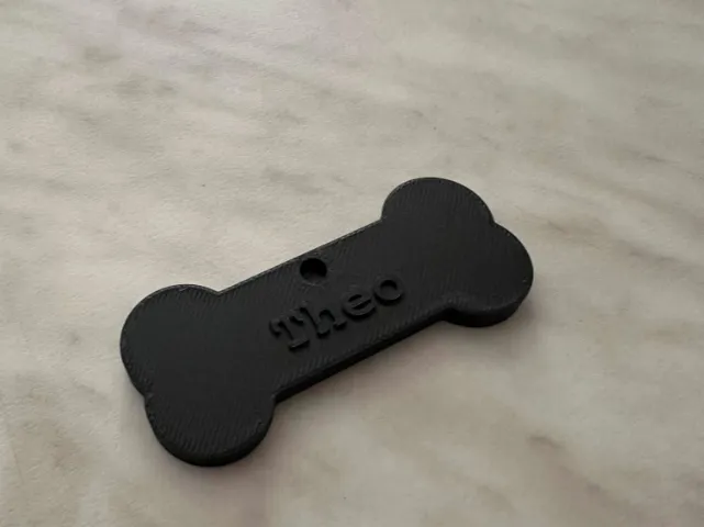 Customizable Bone Pet Tag