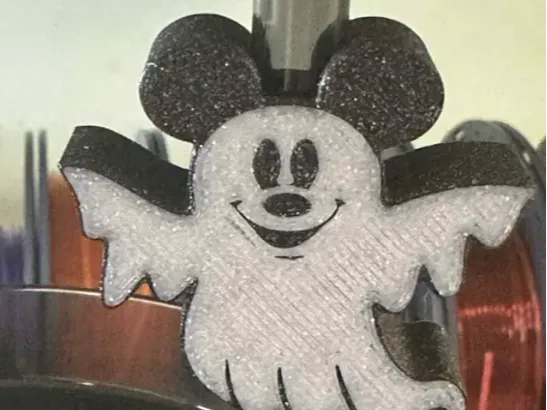 Mickey Ghost Straw Topper