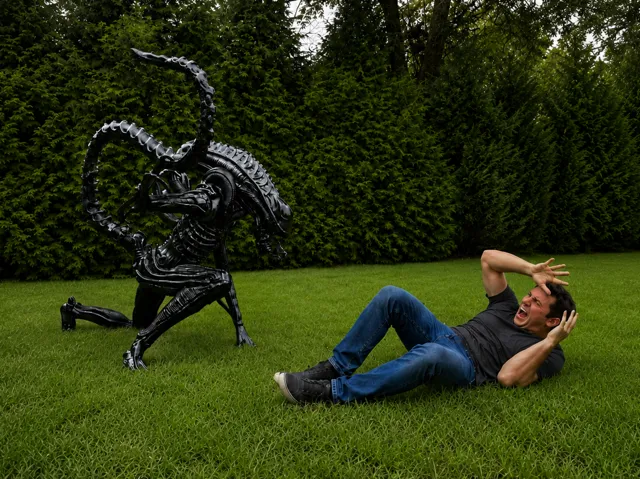 Life Size Xenomorph Alien Model - 5ft Tall!
