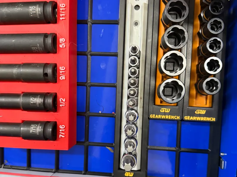 GearWrench Short Socket Rail Gridfinity Holder