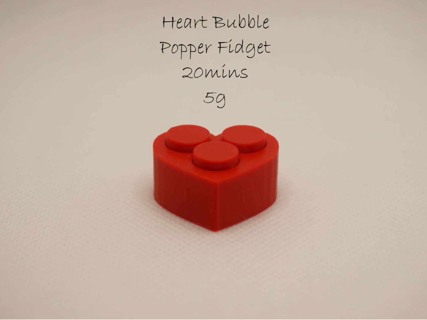 Heart Bubble Popper Fidget