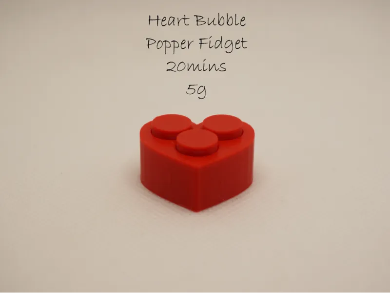 Heart Bubble Popper Fidget