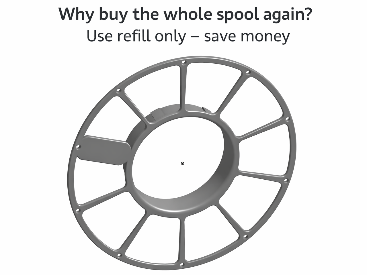 Bambu Refill Core Spool-Usa solo refill, risparmia
