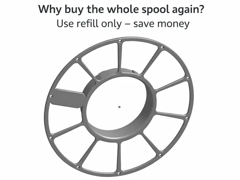 Bambu Refill Core Spool-Usa solo refill, risparmia