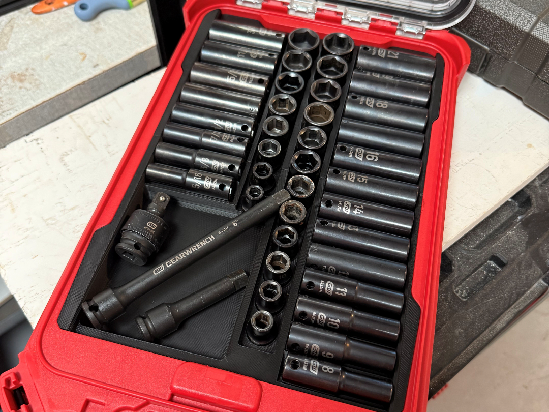 GearWrench Sockets Insert, Milwaukee Packout Slim
