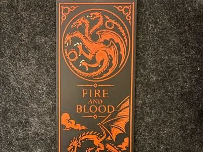Fire and Blood – House Targaryen Bookmark