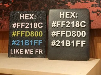 Pansexual flag Hex code sign
