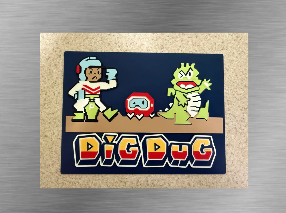 Dig Dug & Friends 150x200 - Free 3D Print Model - MakerWorld