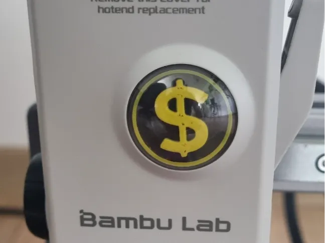 Bambulab A1 Extruder wheel decor Dollar