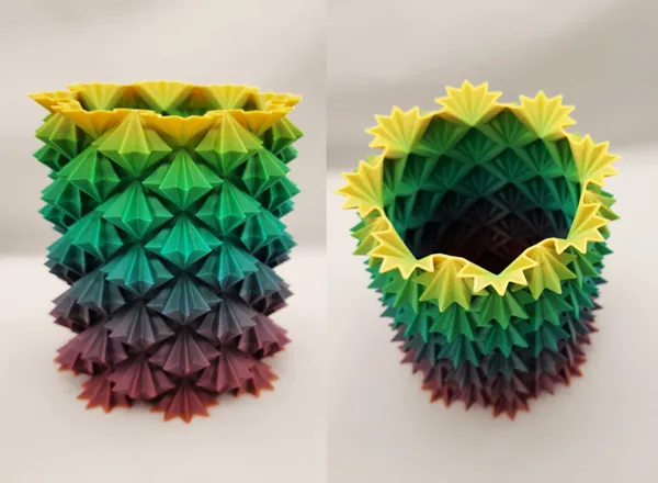 Vase spirale en forme d'ananas