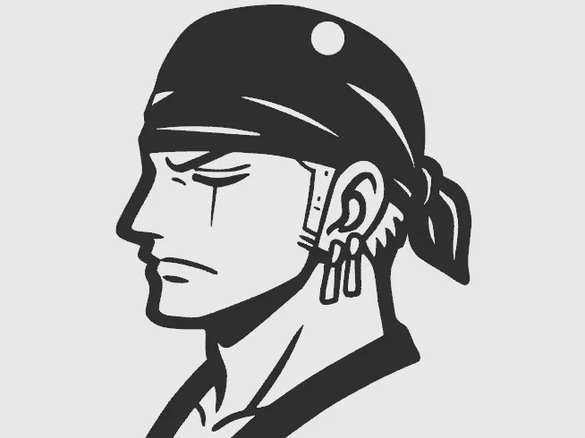 Zorro One piece Keychain