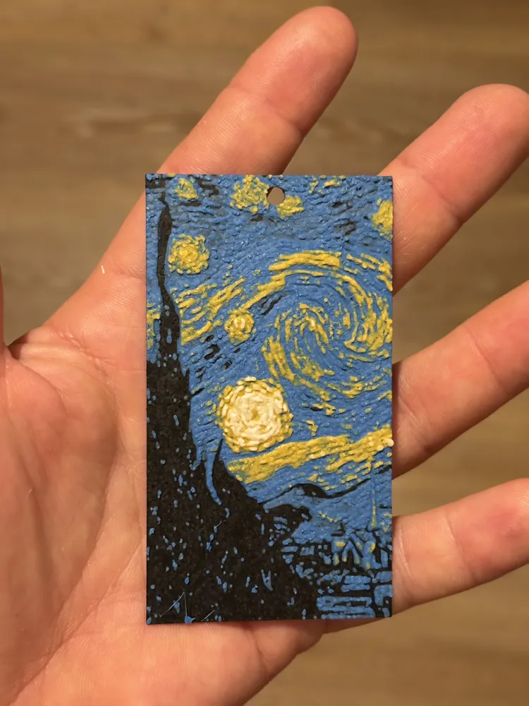 Van Gogh *Starry Night* Bookmark by LayerCraftMan - MakerWorld