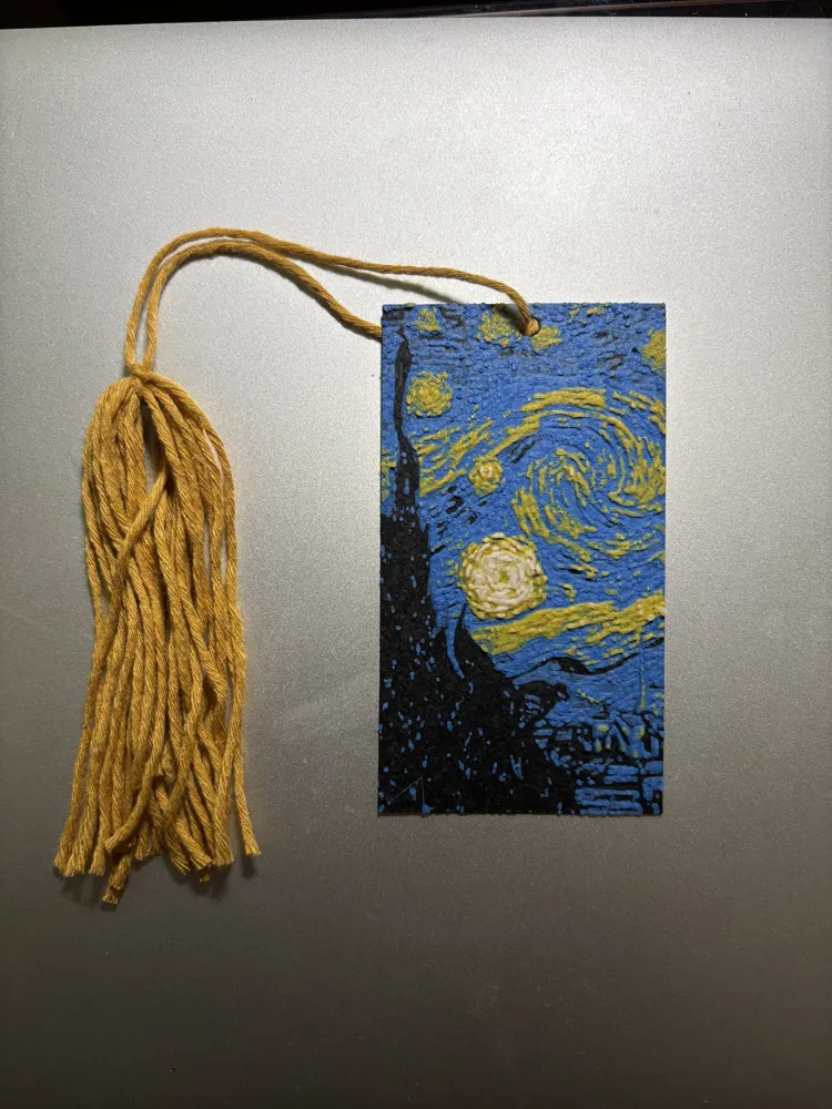 Van Gogh *Starry Night* Bookmark by LayerCraftMan - MakerWorld