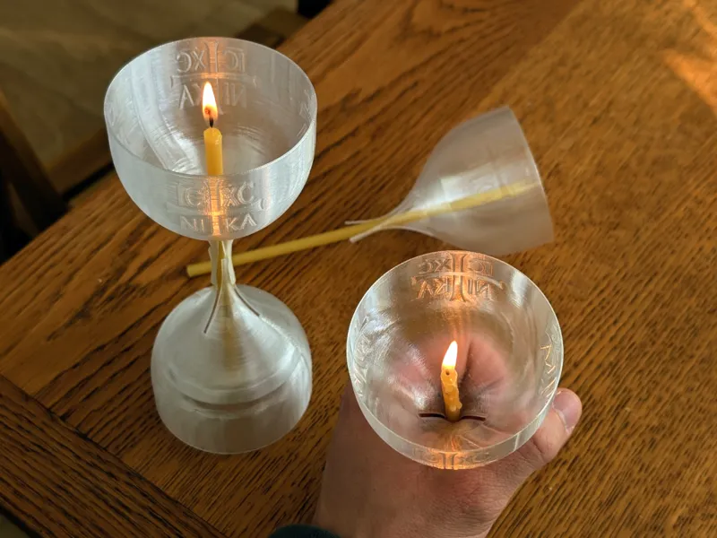 Candle Wind Protector, Holder, Stand (Parametric)