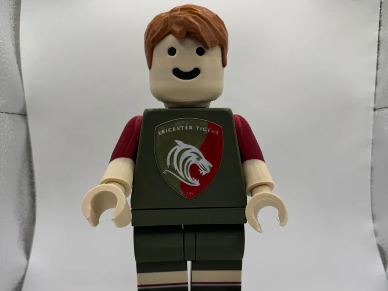 leicester tigers rugby brick man