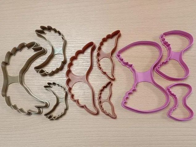 Angel wings cookie cutter 3 pcs