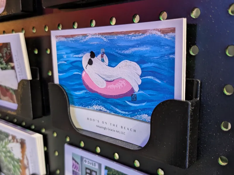 Postcard 1x1 Pegboard Display