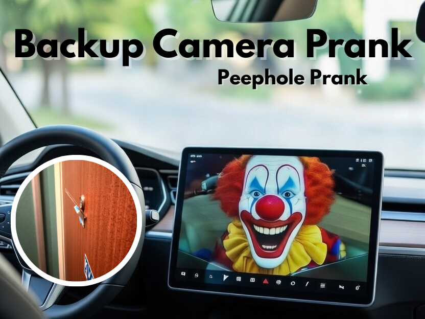 Backup Camera Prank Mount / Peephole Prank