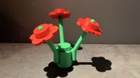 All red flowers A1 0.24mm layer, 2 walls, 10% infill