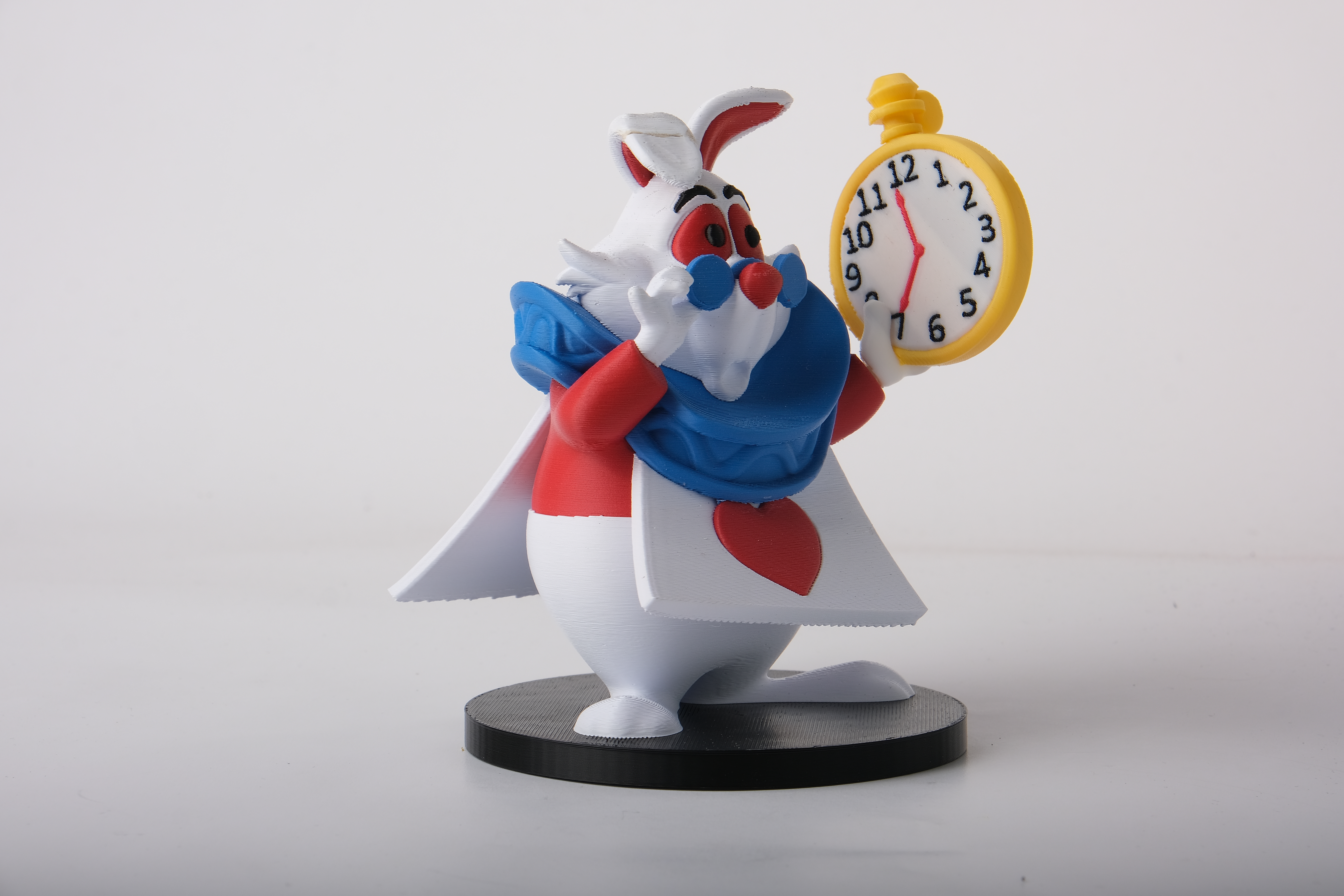 3Dプリント 不思議の国のアリス 白ウサギのフィギュア - 無料3Dモデル