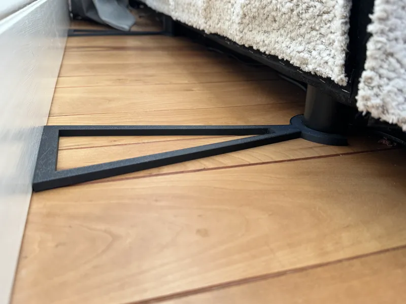 Furniture spacer from wall