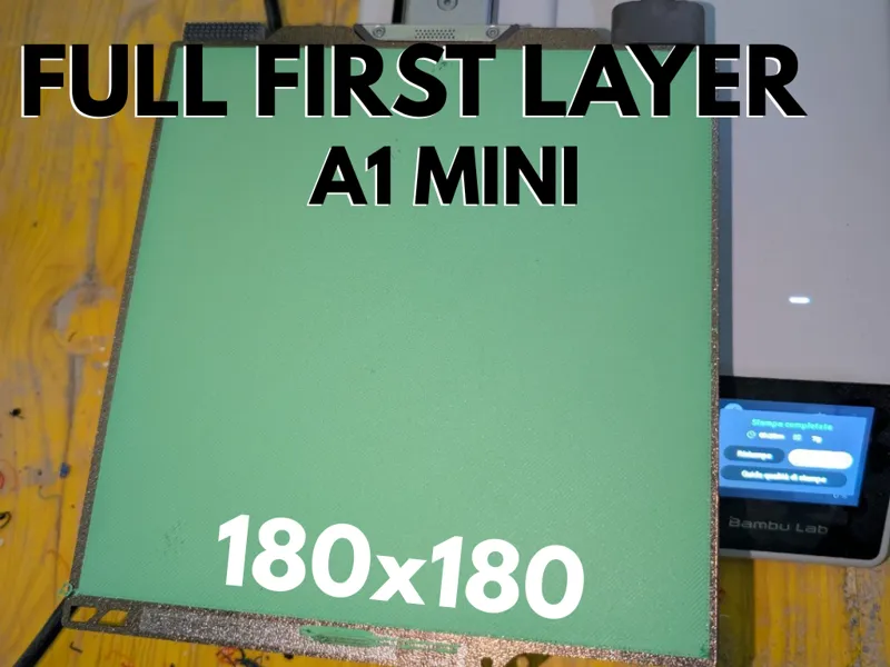 A1 mini FULL first layer | Clearing Plate Test 